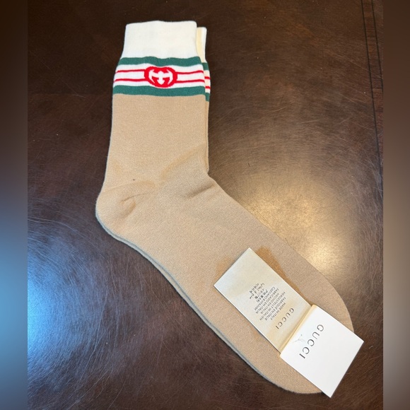 Gucci Other - New Authentic Gucci GG Logo Socks Size L